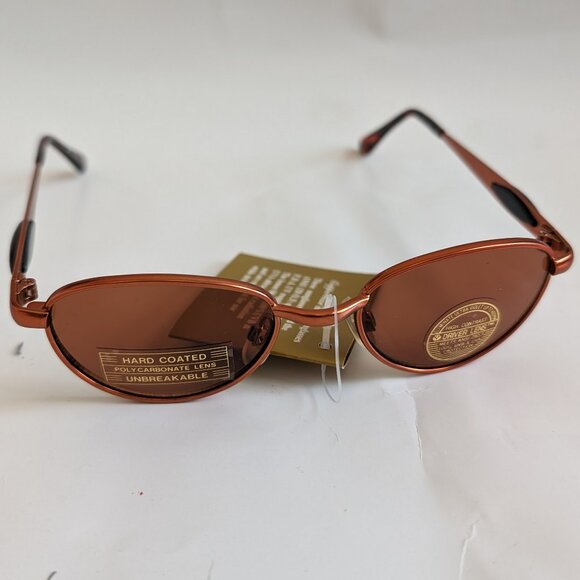 NWT True Vintage 90\'s lady\'s fashion / metallic orange Copper lens Sunglasses main image 5